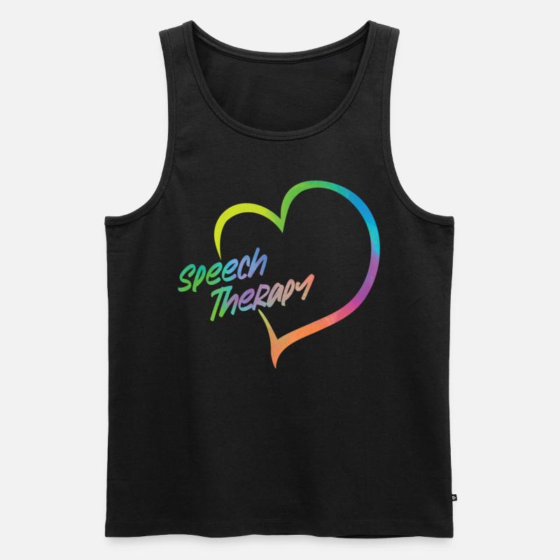 Speech Therapist Therapy Assistant - Männer Premium Bio Tank Top - Schwarz
