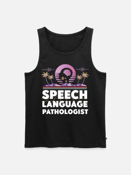Speech Therapist Therapy Assistant - Männer Premium Bio Tank Top - Schwarz