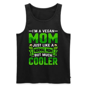 I'm a vegan mom just like a normal mom but much - Männer Premium Bio Tank Top - Schwarz - Vorne - AI Model Male 178 light (178cm)
