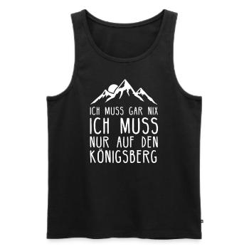 Königsberg I Harz Brockenbahn Walpurgis Motiv für - Männer Premium Bio Tank Top - Schwarz - Vorne - AI Model Male 178 light (178cm)