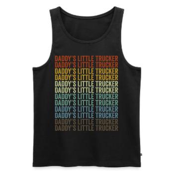 Daddys kleiner Trucker Trucker Trucker Fahrer - Männer Premium Bio Tank Top - Schwarz - Vorne - AI Model Male 178 light (178cm)