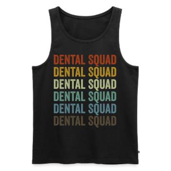 Dental Squad Dentist Orthodontist Student - Men's Premium Organic Tank Top - black - Front - Michal (187cm)