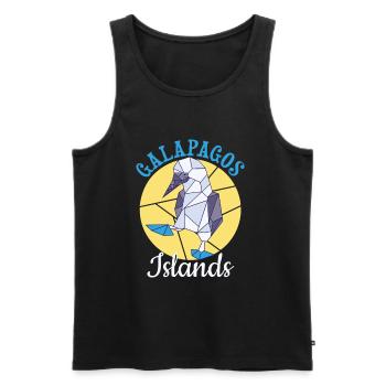 Galapagos Islands - Men's Premium Organic Tank Top - black - Front - AI Model Male 178 light (178cm)