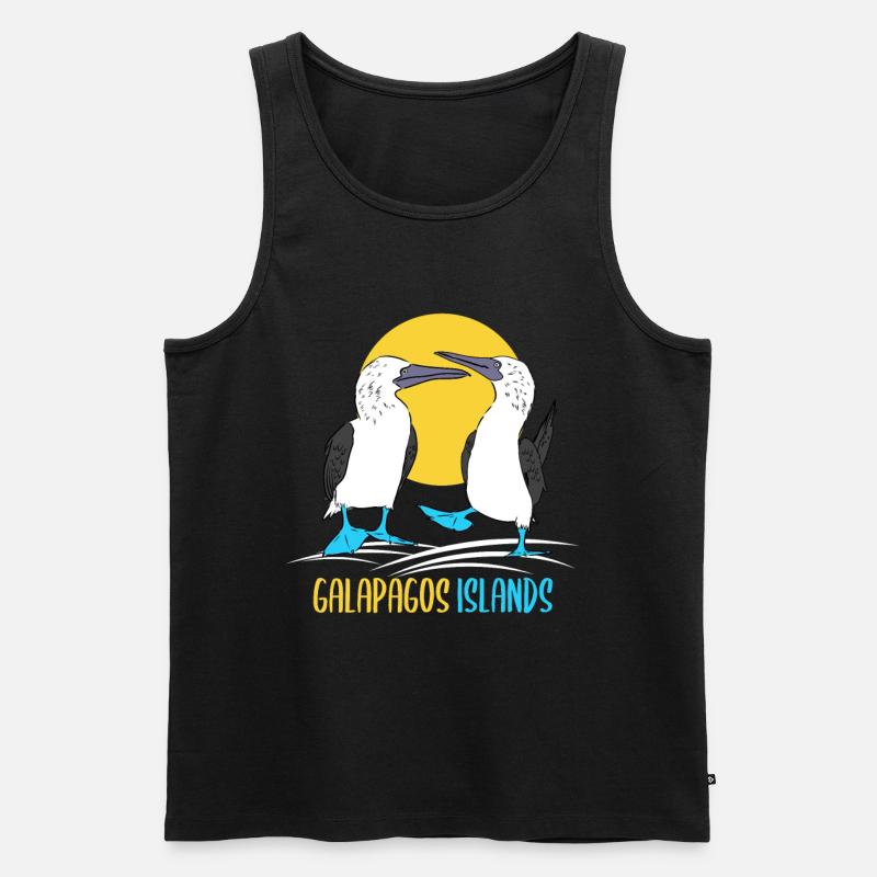 Galapagos Islands - Männer Premium Bio Tank Top - Schwarz