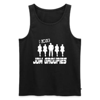 I Love Jdm Groupies Jdm Tuner - Männer Premium Bio Tank Top - Schwarz - Vorne - AI Model Male 178 light (178cm)