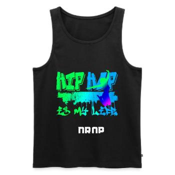 Tänzer Breakdance Bboy Oldschool - Männer Premium Bio Tank Top - Schwarz - Vorne - Michal (187cm)