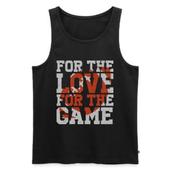 Football américain Citation Texte Fan Cadeau - Débardeur bio Premium Homme - noir - Devant - Michal (187cm)