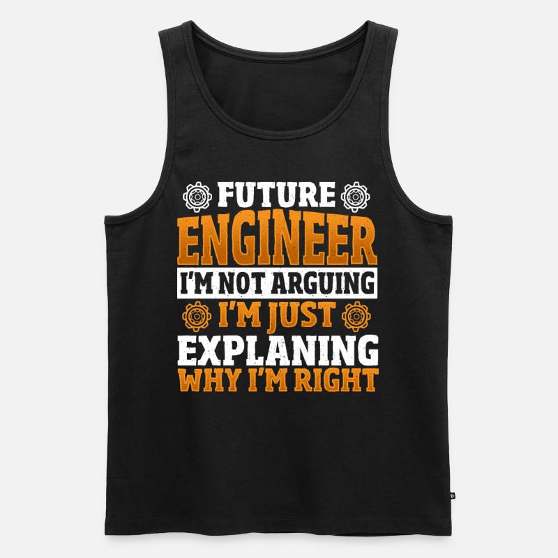 Future Engineer Mechanical Engineering Mechanical - Männer Premium Bio Tank Top - Schwarz