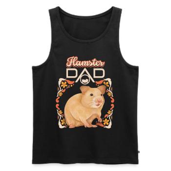 Hamster, hamster dad, hamster mom funny saying - Men's Premium Organic Tank Top - black - Front - Michal (187cm)