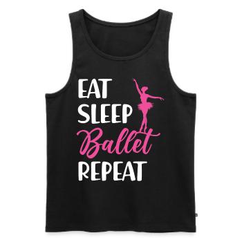Ballet Dancer Dance Girl Ballerina - Männer Premium Bio Tank Top - Schwarz - Vorne - Michal (187cm)
