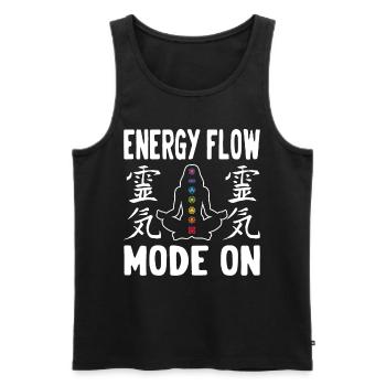 Reiki Practitioners & Reiki Master - Men's Premium Organic Tank Top - black - Front - AI Model Male 178 light (178cm)