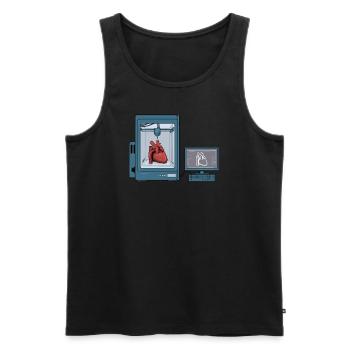 3D Druck Printing CAD PLA Filament 3d drucken - Männer Premium Bio Tank Top - Schwarz - Vorne - AI Model Male 178 light (178cm)