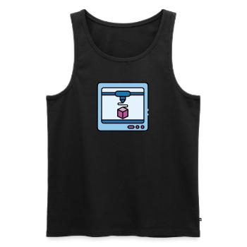 3D Printing Printing CAD PLA Filament 3D Printing - Men's Premium Organic Tank Top - black - Front - AI Model Male 178 light (178cm)