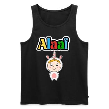 Süßes Karneval Tier, Kölle Alaaf, Einhorn - Männer Premium Bio Tank Top - Schwarz - Vorne - AI Model Male 178 light (178cm)