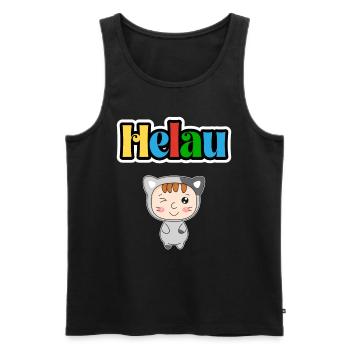 Süßes Karneval Tier, Meenz Helau, party - Männer Premium Bio Tank Top - Schwarz - Vorne - AI Model Male 178 light (178cm)