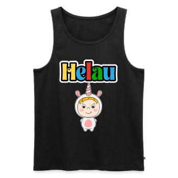 Süßes Karneval Tier, Meenz Helau, party - Männer Premium Bio Tank Top - Schwarz - Vorne - AI Model Male 178 light (178cm)