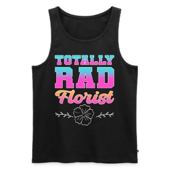 Totalement Rad Fleuriste Fleuriste Floral - Débardeur bio Premium Homme - noir - Devant - Michal (187cm)