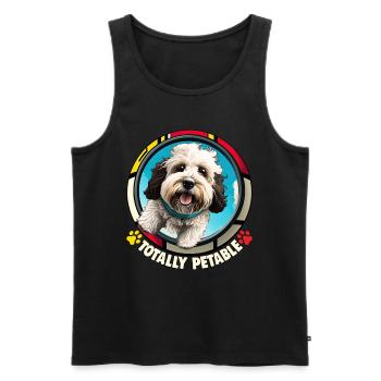 Hunde Spruch Havaneser Design für Hundeliebhaber - Männer Premium Bio Tank Top - Schwarz - Vorne - Michal (187cm)