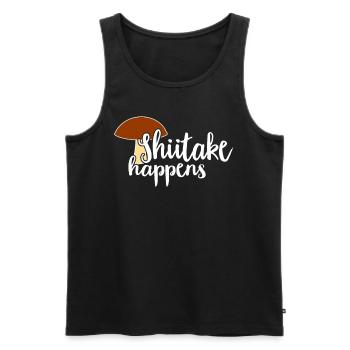 Mushroom Picker Mushroom Mushroom Hunters Mushroom Lovers Mushroom Farm - Men's Premium Organic Tank Top - black - Front - Michal (187cm)