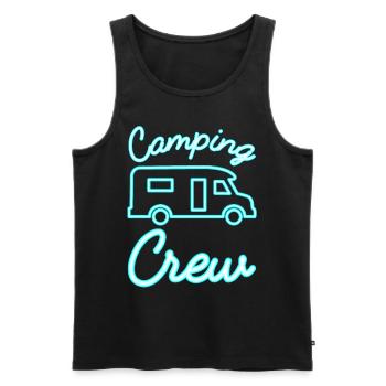 Camping Crew Motorhome Semi-Integrated Driver - Men's Premium Organic Tank Top - black - Front - AI Model Male 178 light (178cm)