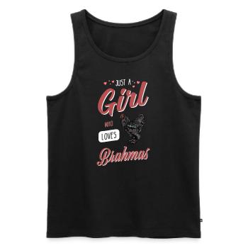 Brahma Chicken I Chicken Poultry Motif for - Men's Premium Organic Tank Top - black - Front - AI Model Male 178 light (178cm)