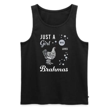 Brahma Chicken I Chicken Poultry Motif for - Men's Premium Organic Tank Top - black - Front - AI Model Male 178 light (178cm)
