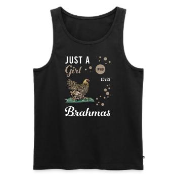 Brahma Chicken I Chicken Poultry Motif for - Men's Premium Organic Tank Top - black - Front - AI Model Male 178 light (178cm)