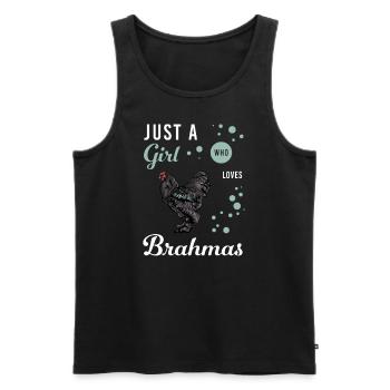 Brahma Chicken I Chicken Poultry Motif for - Men's Premium Organic Tank Top - black - Front - AI Model Male 178 light (178cm)