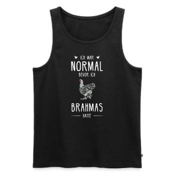 Brahma Hühner I Chicken Geflügel Motiv für - Männer Premium Bio Tank Top - Schwarz - Vorne - Michal (187cm)