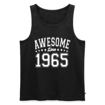 Awesome Since 1965 Birthday 1965 Vintage 1965 - Men's Premium Organic Tank Top - black - Front - Michal (187cm)