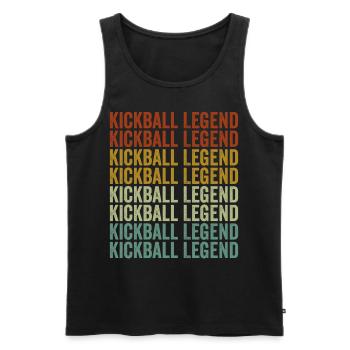 Kickball Legend Kickball Joueur - Débardeur bio Premium Homme - noir - Devant - Michal (187cm)