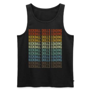 Kickball Skills Loading Kickball Players - Men's Premium Organic Tank Top - black - Front - AI Model Male 178 light (178cm)