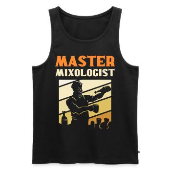 Master Mixologist Bartender Barkeeper - Men's Premium Organic Tank Top - black - Front - AI Model Male 178 light (178cm)