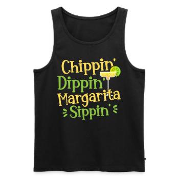 Chippin' Dippin' Margarita Sippin' Margarita Drink - Débardeur bio Premium Homme - noir - Devant - Michal (187cm)