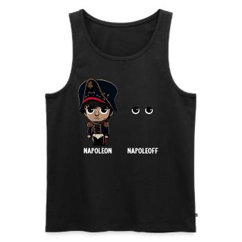 Napoleon Napoleoff Merry Napoleon Bonaparte - Men's Premium Organic Tank Top - black - Front - AI Model Male 178 light (178cm)
