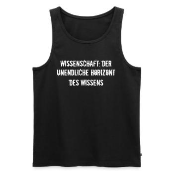 Wissenschaft - Wissenschaft: Der unendliche - Männer Premium Bio Tank Top - Schwarz - Vorne - Michal (187cm)