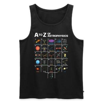 Astronomy - A To Z Of Astrophysics For Astronomy S - Männer Premium Bio Tank Top - Schwarz - Vorne - Michal (187cm)