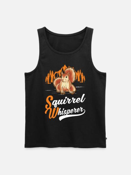 Eichhörnchen Flüsterer Squirrel Whisperer - Men's Premium Organic Tank Top - black