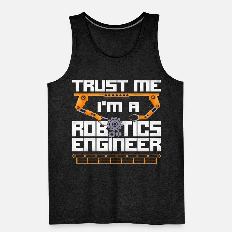 Robot Robotics Engineer Vintage Männer Premium Bio Tank Top