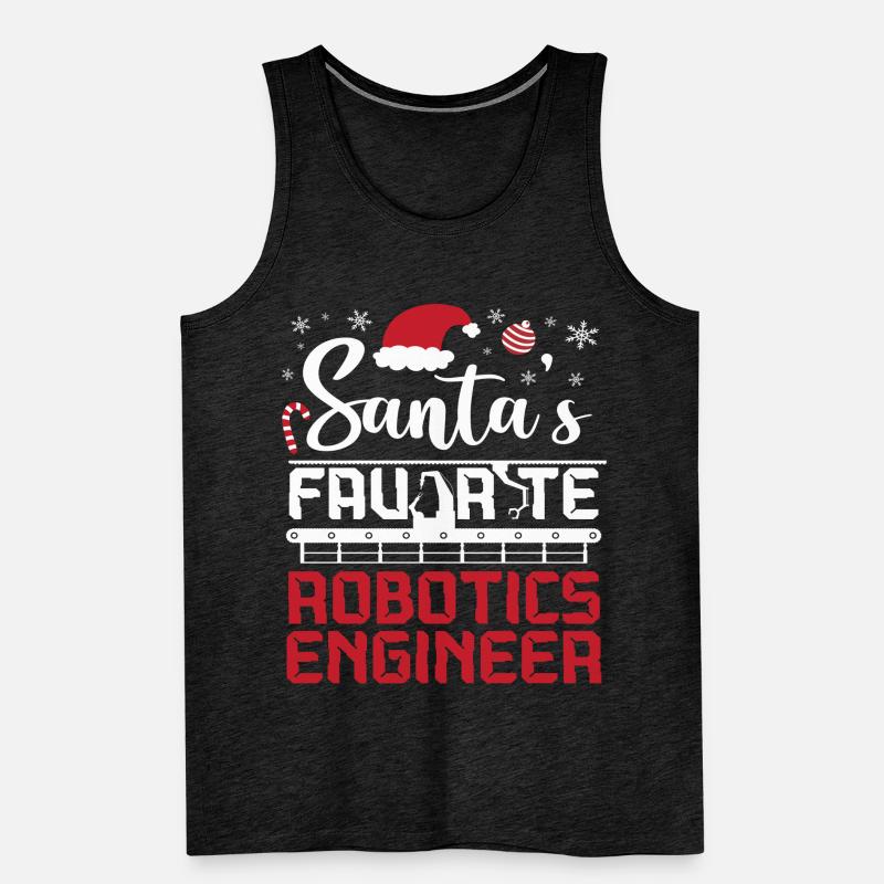 Robot Robotics Engineer Christmas Männer Premium Bio Tank Top