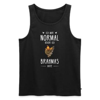 Brahma Hühner I Chicken Geflügel Motiv für - Männer Premium Bio Tank Top - Schwarz - Vorne - Michal (187cm)