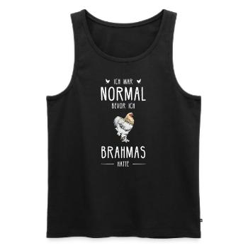 Brahma Hühner I Chicken Geflügel Motiv für - Männer Premium Bio Tank Top - Schwarz - Vorne - Michal (187cm)