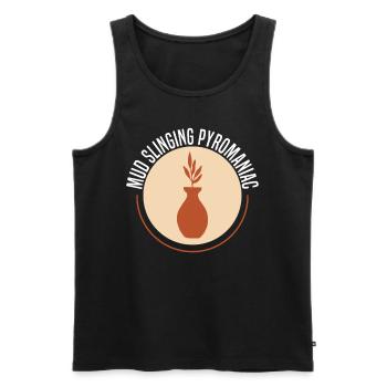 Töpfern Ton Töpferkurs Töpferei Getöpfert - Männer Premium Bio Tank Top - Schwarz - Vorne - AI Model Male 178 light (178cm)