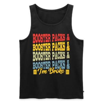Booster Packs I'm Broke Trading Card Games - Männer Premium Bio Tank Top - Schwarz - Vorne - Michal (187cm)