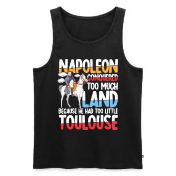 Napoleon Conquered Too Much Land Toulouse - Männer Premium Bio Tank Top - Schwarz - Vorne - Michal (187cm)