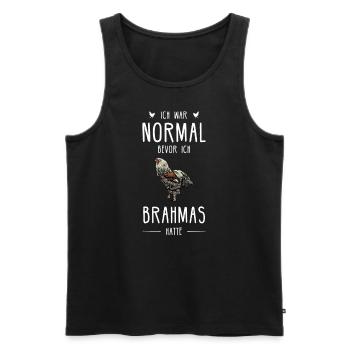 Brahma Hühner I Chicken Geflügel Motiv für - Männer Premium Bio Tank Top - Schwarz - Vorne - Michal (187cm)