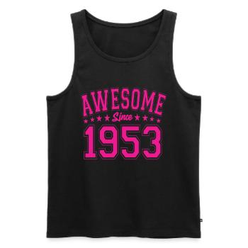 Awesome Since 1953 Birthday 1953 Vintage 1953 - Men's Premium Organic Tank Top - black - Front - Michal (187cm)
