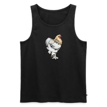 Brahma Hühner I Chicken Geflügel Motiv für - Männer Premium Bio Tank Top - Schwarz - Vorne - Michal (187cm)