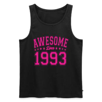 Awesome Since 1993 Birthday 1993 Vintage 1993 - Men's Premium Organic Tank Top - black - Front - Michal (187cm)