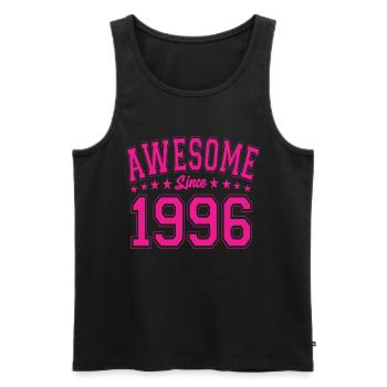 Awesome Since 1996 Birthday 1996 Vintage 1996 - Men's Premium Organic Tank Top - black - Front - AI Model Male 178 light (178cm)